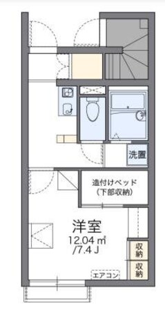 レオパレスサンモールガーデンの物件間取画像